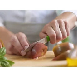 Couteau d'Office 10 cm Cranté Vert Les Essentiels + Opinel