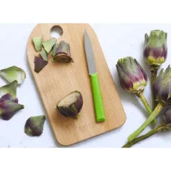 Couteau d'Office 10 cm Cranté Vert Les Essentiels + Opinel