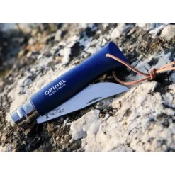 Couteau N°8 Baroudeur Bleu Foncé Colorama Opinel