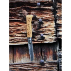 Couteau N°8 Gravure Ski Sport Opinel