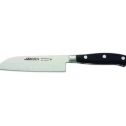 Couteau Santoku alvéolé 14 cm Arcos RIVIERA noir