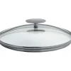 Couvercle en Verre bombé Platine Ø 16 cm Cristel