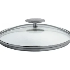 Couvercle en Verre bombé Platine Ø 22 cm Cristel