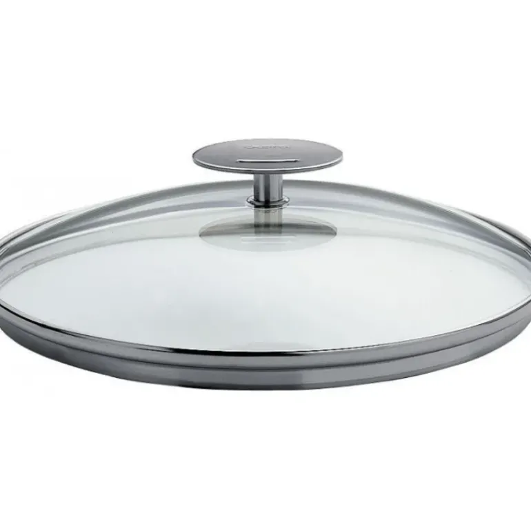 Couvercle en Verre bombé Platine Ø 32 cm Cristel