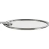 Couvercle Plat en Verre Trempé 14 cm Strate Amovible Cristel