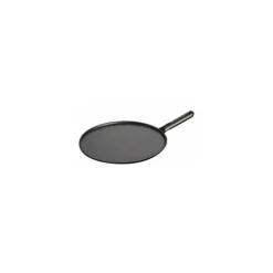 Crêpière 30 cm Fonte noire Staub, manche Fonte