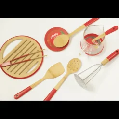 Cuillère de Cuisine Bambou 30 cm Rouge Pebbly