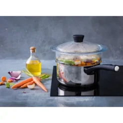 Cuit Vapeur en Verre 20 cm 2 L Classic Pyrex