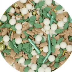 Décoration en Sucre Mélange Joyfull Noël 65 g Funcakes