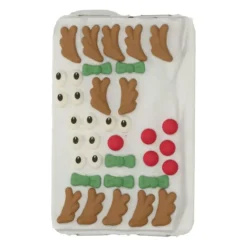 Décoration Gâteau Noël Rennes en Glace Royale Wilton (x12)