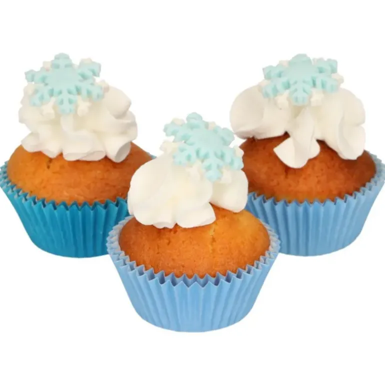 Décors en Pâte à Sucre Flocons de Neige (x12) Funcakes