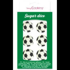 Décors en Sucre Ballons de Foot (x6) Scrapcooking