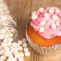 Décors en Sucre Mimosa Blanc 45g Funcakes