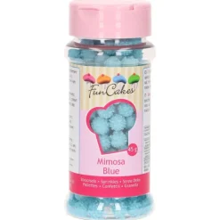 Décors en Sucre Mimosa Bleu 45g Funcakes