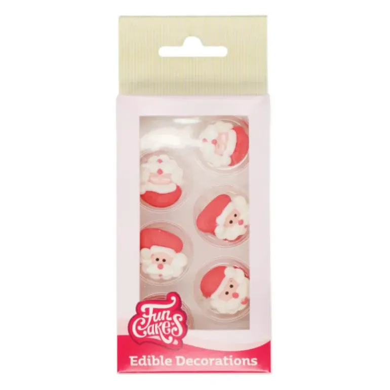 Décors en Sucre Père Noël (x8) FunCakes