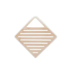 Dessous de Plat Carré Bambou Crème 20 x 20 cm Pebbly