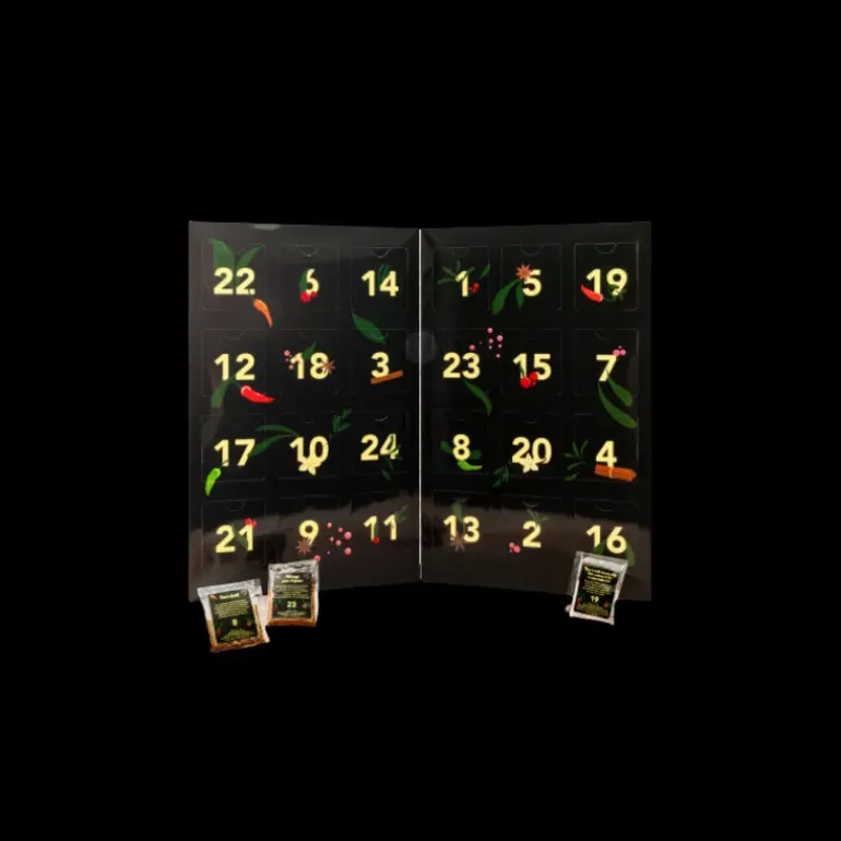 DLUO Courte Calendrier de l'Avent en Sachets Un Jour Une Epice