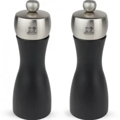 Duo Moulin à Poivre et à Sel Fidji 15 cm Noir-Inox Peugeot