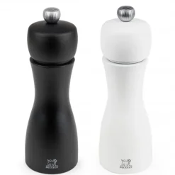 Duo Moulin à Poivre et à Sel Tahiti 15 cm Noir et Blanc Peugeot