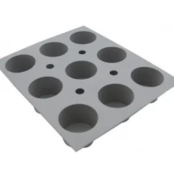 Elastomoule mini-Muffins - 9 empreintes 21 x 17,6 cm - Silicone de Buyer