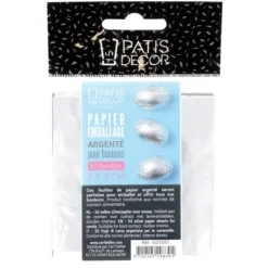 Emballage Pour Bonbons Argenté 50 feuilles Patisdécor