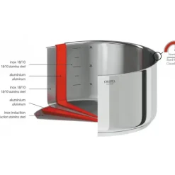 Faitout Casteline Ø 26 cm Manche Amovible Inox Cristel