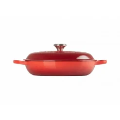 Faitout Cerise en Fonte avec Intérieur Sable 30 cm Le Creuset Signature