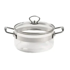 Faitout en Verre avec Couvercle 20 x H 11 cm Belissam Mastrad