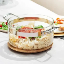 Faitout en Verre avec Couvercle 20 x H 11 cm Belissam Mastrad