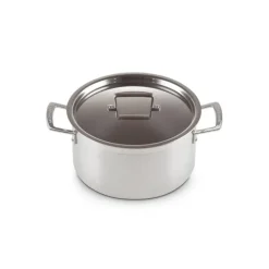 Faitout Inox 24 cm avec Couvercle Le Creuset