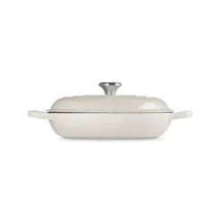 Faitout Meringue en Fonte avec Intérieur Sable 30 cm Le Creuset Signature