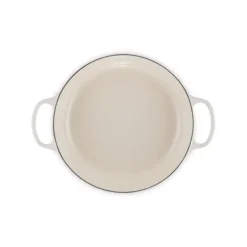 Faitout Meringue en Fonte avec Intérieur Sable 30 cm Le Creuset Signature