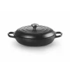 Faitout Noir Mat en Fonte avec Intérieur Noir 30 cm Le Creuset Signature