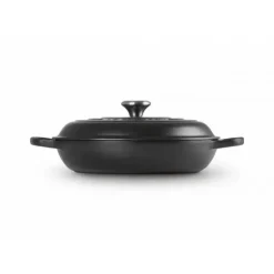 Faitout Noir Mat en Fonte avec Intérieur Noir 30 cm Le Creuset Signature