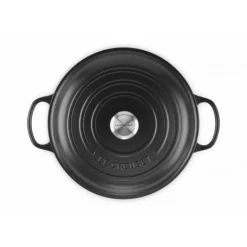 Faitout Noir Mat en Fonte avec Intérieur Noir 30 cm Le Creuset Signature