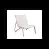 Fauteuil Conversationnel Blanc Glacier Toile Blanche Sunset Grosfillex