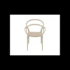 Fauteuil en Polypropylène Mila Taupe Siesta