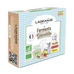 Ferment Lactique Bio 3 Sachets 12g Vanille, Fraise et Citron Lagrange