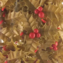 Feuilles de Houx Triple Dorées x144