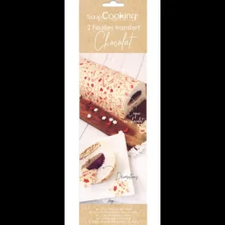 Feuilles de Transfert Chocolat Noël Scrapcooking (x2)