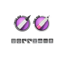 Feutre alimentaire Noir Jais double mines Rainbow Dust