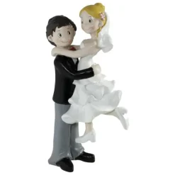 Figurine Mariage Couple Enlacé 15 cm
