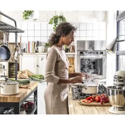 FIN DE SERIE Casserole Émaillée 20cm Crème KitchenAid