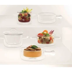 FIN DE SERIE Casserole Verre Double Paroi 25 cl (x2) Luigi Bormioli THERMIC GLASS