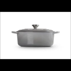 FIN DE SERIE Cocotte en fonte Ovale 29 cm Mist Grey Le Creuset Signature
