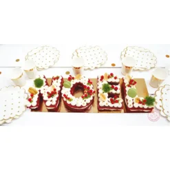 FIN DE SERIE Kit Letter Cake Noël Scrapcooking