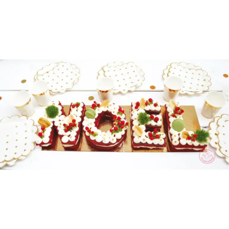 FIN DE SERIE Kit Letter Cake Noël Scrapcooking