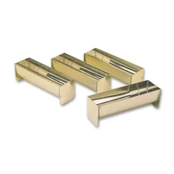 FIN DE SERIE Lot de 2 Gouttières à Mini-Bûche Fer Blanc