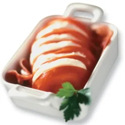 FIN DE SERIE Ramequin Rectangulaire Blanc 12x10 cm Belle Cuisine Revol