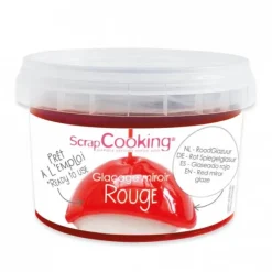 Glaçage Miroir Rouge 300 g Scrapcooking